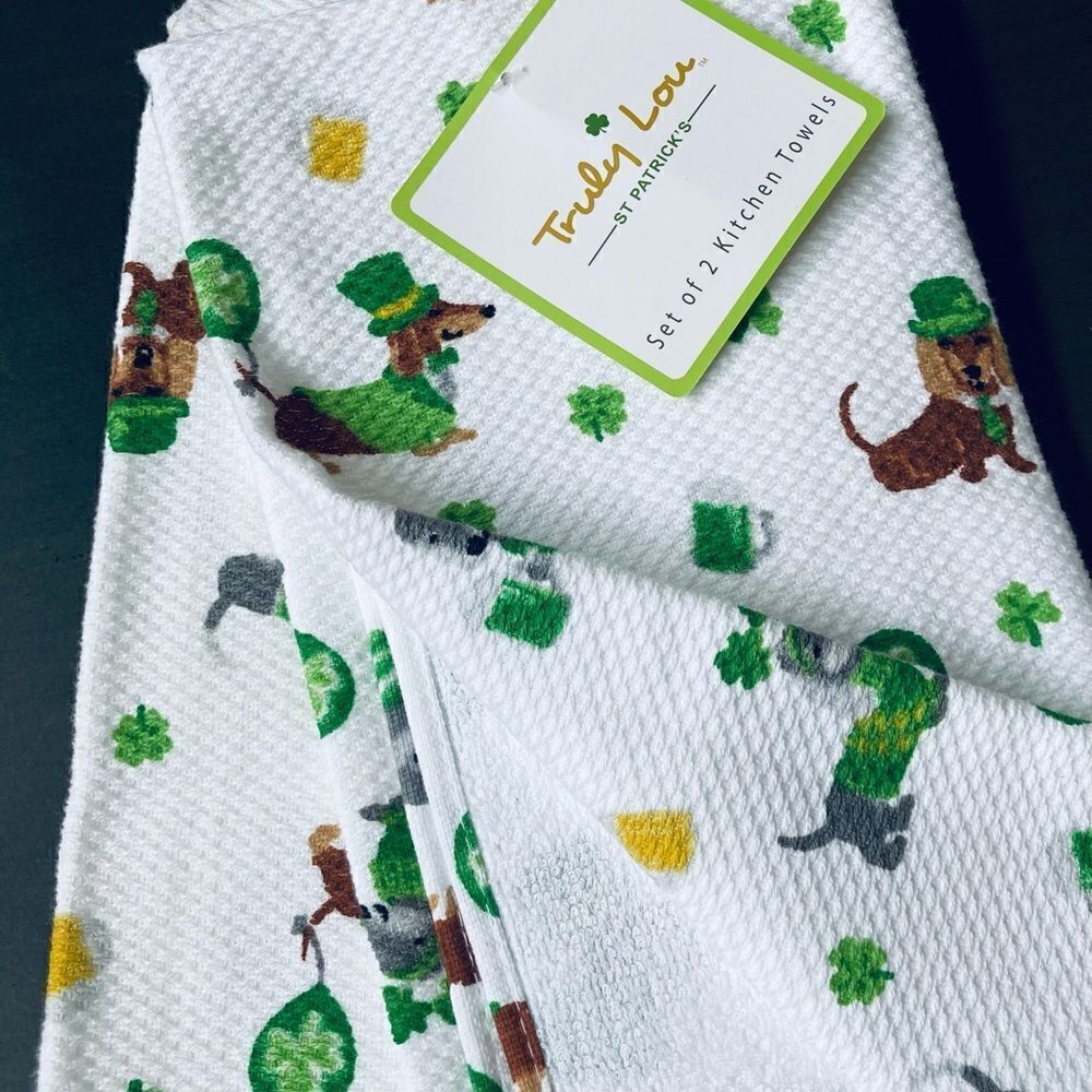 St. Patrick Dachshund Corgi Dog Kitchen Bundle - Picture 3 of 8
